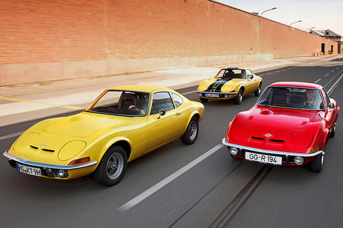 Drei Opel GT bei der Bodensee-Klassik 