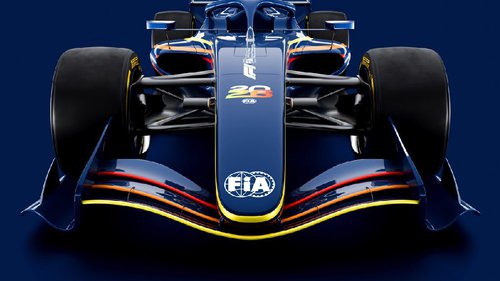 F1 2026 langsamer FIA-Designstudie für ein Formel-1-Auto 2026