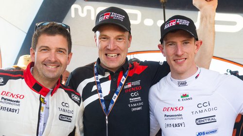 "Es wird nicht passieren" Scott Martin, Toyota-Teamchef Jari-Matti Latvala und Elfyn Evans