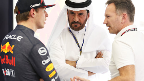 Red Bull: Urteil hinter verschlossenen Türen? Max Verstappen, FIA-Präsident Mohammed bin Sulayem und Red-Bull-Teamchef Christian Horner im Gespräch