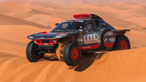 Rallye Dakar: Tag 6 Das Drehmoment der Elektromotoren des Audi ist ein Vorteil in der Wüste