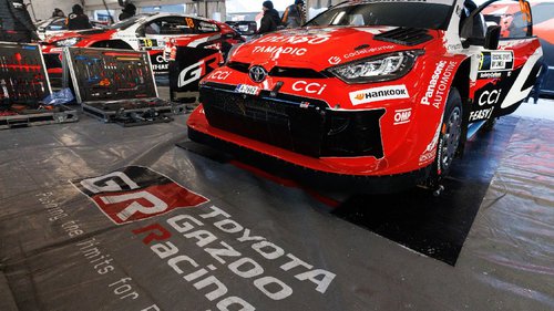 Comeback des Celica? WRC-Autos von Toyota im Servicepark (Symbolbild)