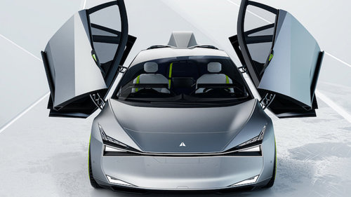 Batterieelektrisches Concept Car Holograktor 