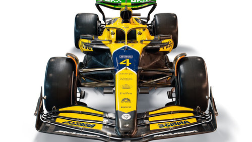 McLaren im Senna-Design McLaren hat in Monaco eine spezielle Ayrton-Senna-Lackierung
