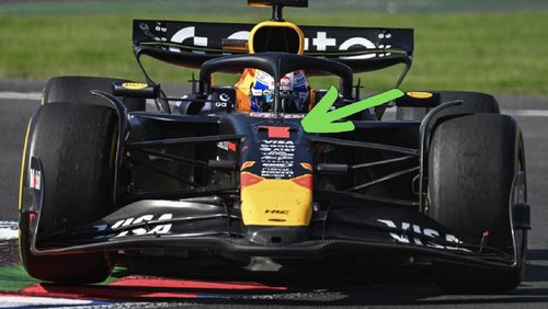 Startnummer von Verstappen 2026 Max Verstappen in seinem Red Bull mit der Nummer 1