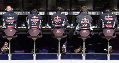 Formel 1: Analyse Red Bull Racing, Kommandostand, Silverstone 2013