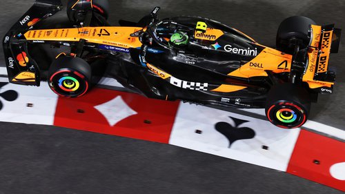 Formel 1 Las Vegas:: Training Lando Norris im McLaren MCL39 im Freien Training in Las Vegas 2025