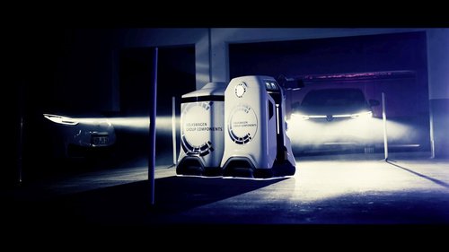 VW zeigt Lade-Roboter für die Tiefgarage 