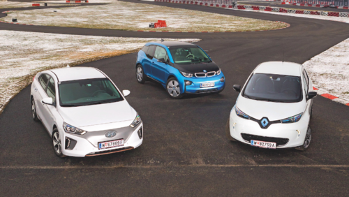 BMW i3 94Ah im Test gegen Hyundai Ioniq Elektro und Renault Zoe Q90 