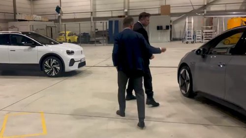 VW ID.3-Testfahrt für Elon Musk, mit Herbert Diess 