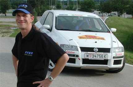 Michi Brandner in der Fiat Stilo Rallye Trofeo 