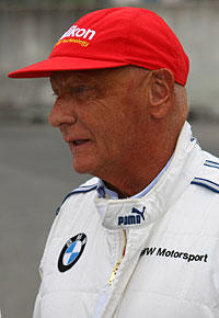 Im Vorjahr pilotierte Lauda ein legendäres BMW Procar... 