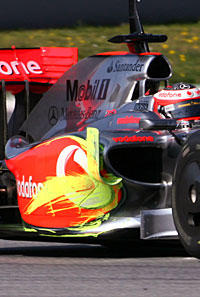 Aero-Spray - "zu 60 Prozent kein gutes Zeichen", sagt Alex Wurz... 