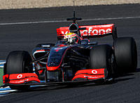 MP4-24 mit altem Flügel 