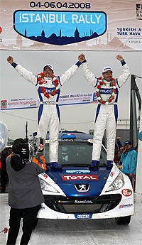Rossetti & Chiarcossi gewannen im Peugeot 207 S2000 die Auftaktrallye der IRC 2008. 
