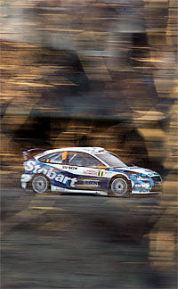 Francois Duval belegte im Stobart Ford Rang vier. 