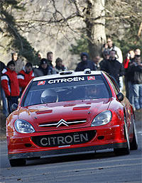 Conrad Rautenbach startet wieder mit dem 'privaten' Citroen Xsara WRC. 