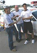 Markus Benes (rechts) mit seinem Mentor Manfred Stohl. 