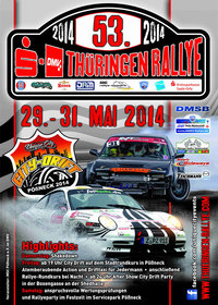  Poster, 53. Thüringen-Rallye, DRM 2014