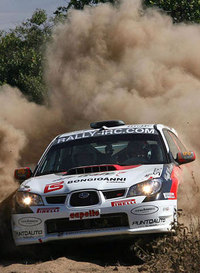  Luca Betti, Subaru Impreza, Safari-Rallye 2007
